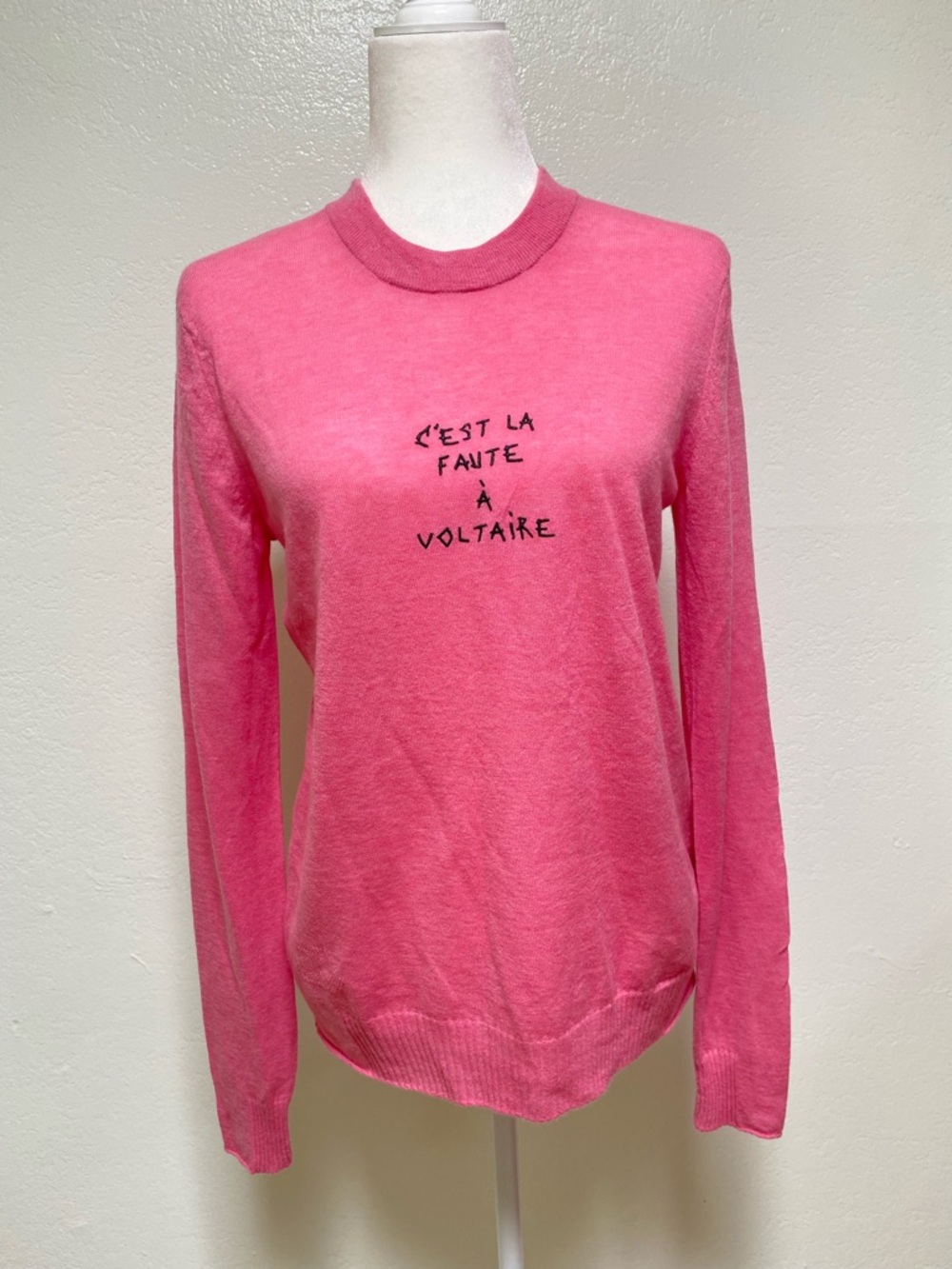 New Zadig & Voltaire Miss Graphic Cashmere Sweater - Picture 3 of 14